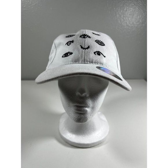 DKPS Gorras Funny Eyes Unisex Casual BuckleBack Cap. White OSFM - Picture 1 of 9